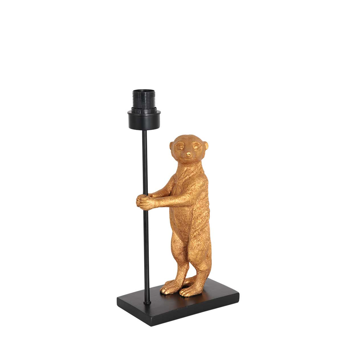 Lampe de table avec ours et abat-jour en rotin Anne Light & Home Animaux naturel et noir – Image 2