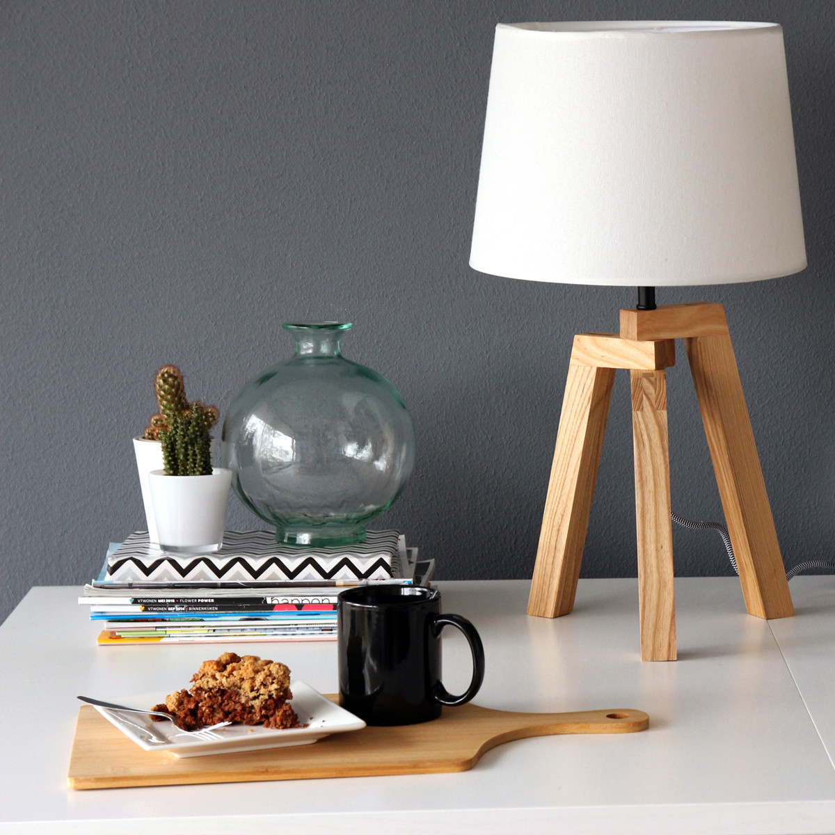 Lampe de table bois Mexlite Sabi – Image 3