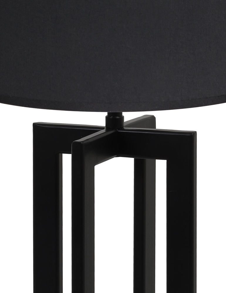 Lampe de table cadre noir Light & Living Mace abat-jour noir – Image 2