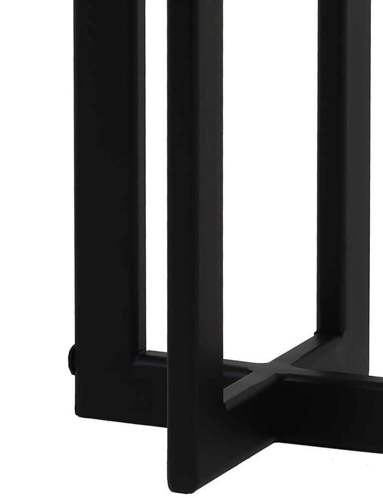 Lampe de table cadre noir Light & Living Mace abat-jour noir – Image 4