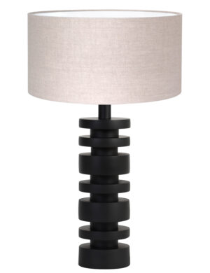 lampe-de-table-cercles-avec-abat-jour-beige-light-et-living-desley-noir-8439zw