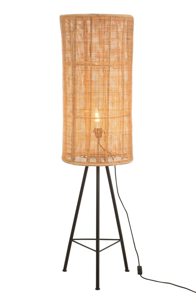 lampe-de-table-champetre-beige-et-noire-jolipa-ozara-11209-3