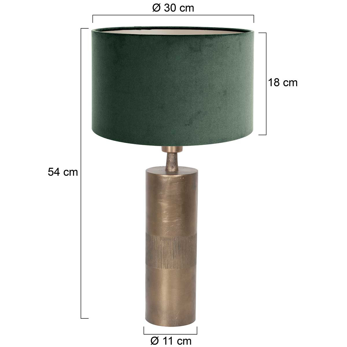 Lampe de table chic Steinhauer Bassiste bronze et vert – Image 7
