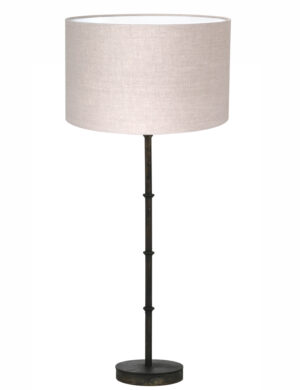lampe-de-table-classique-abat-jour-en-tissu-beige-light-et-living-phuket-noir-7033zw
