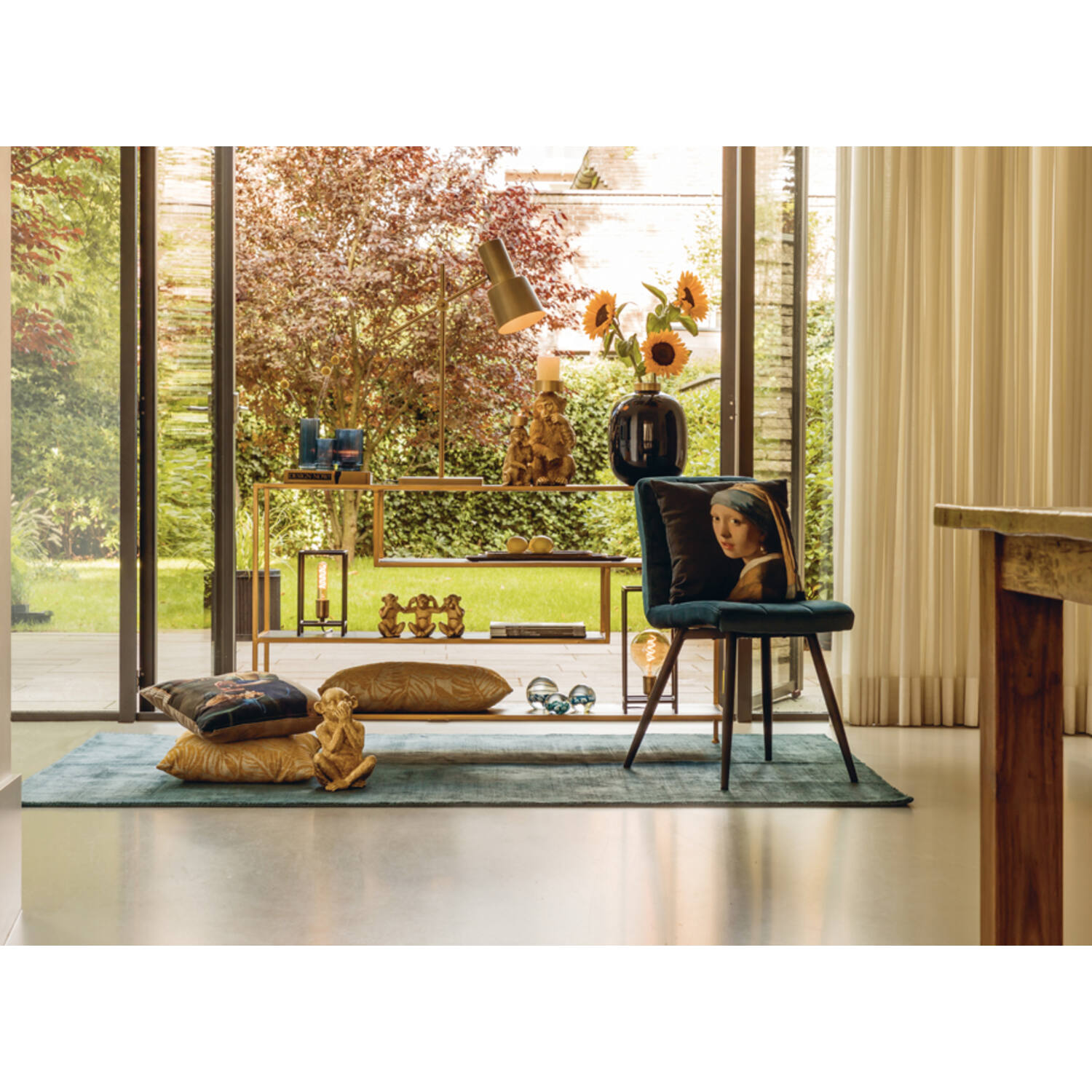 Lampe de table classique dorée ajustable Light & Living Preston – Image 3