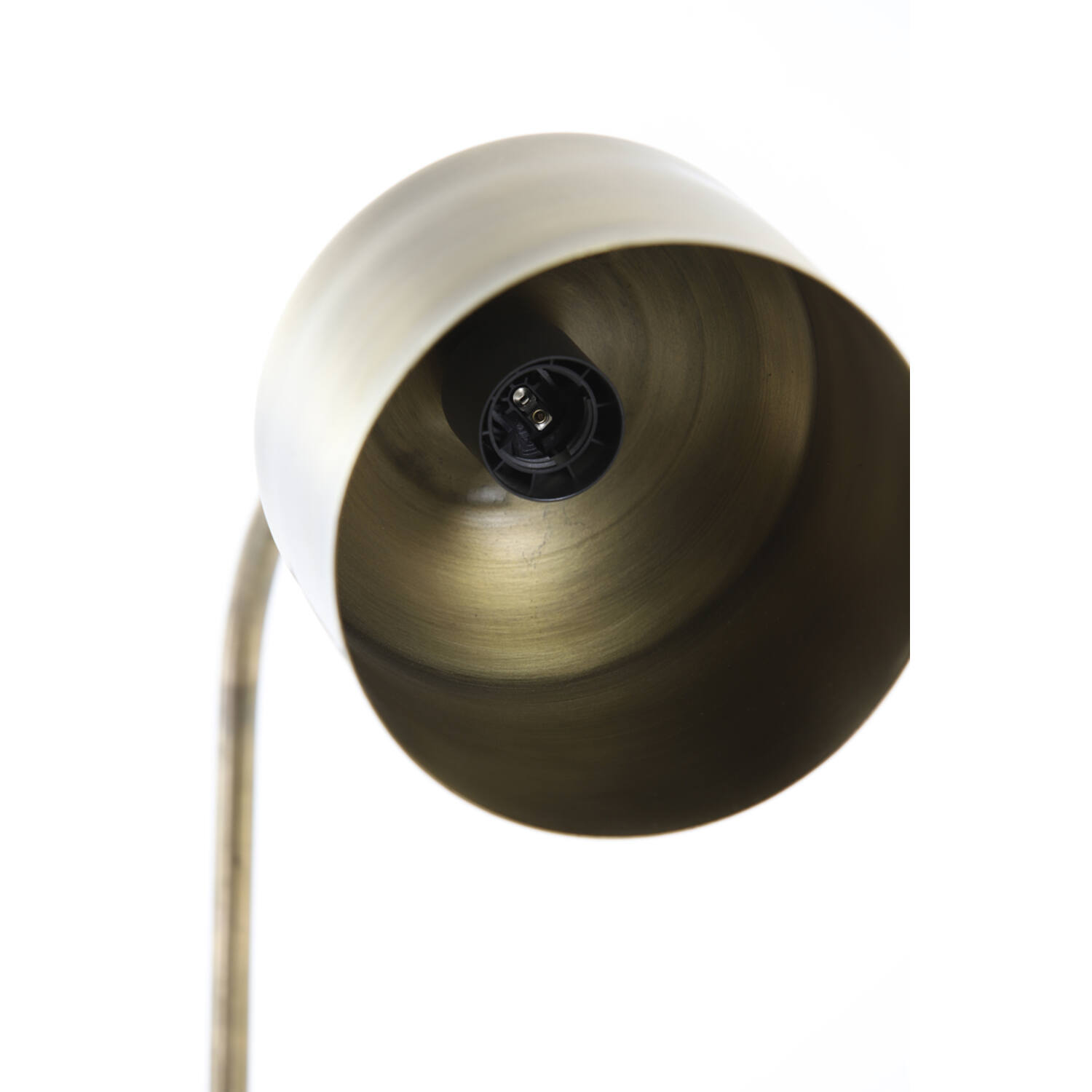 Lampe de table classique dorée avec abat-jour rond Light & Living Aleso – Image 9