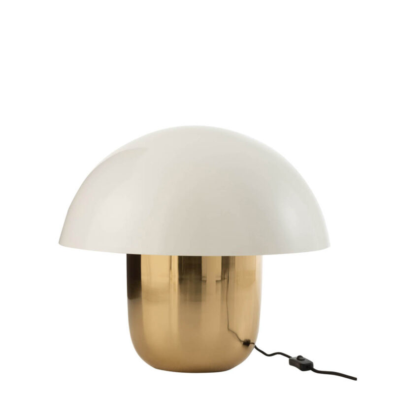 lampe-de-table-classique-doree-avec-verre-opale-jolipa-mushroom-15656-2