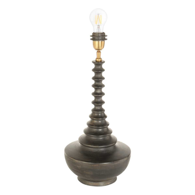 lampe-de-table-classique-noire-avec-abat-jour-argente-steinhauer-bois-noirantique-et-argent-3758zw-12