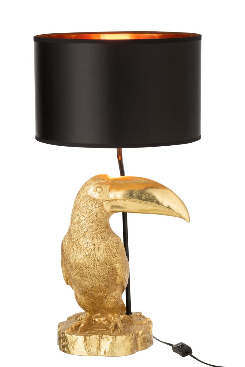 lampe-de-table-classique-noire-avec-oiseau-dore-jolipa-toucan-poly-11739-4