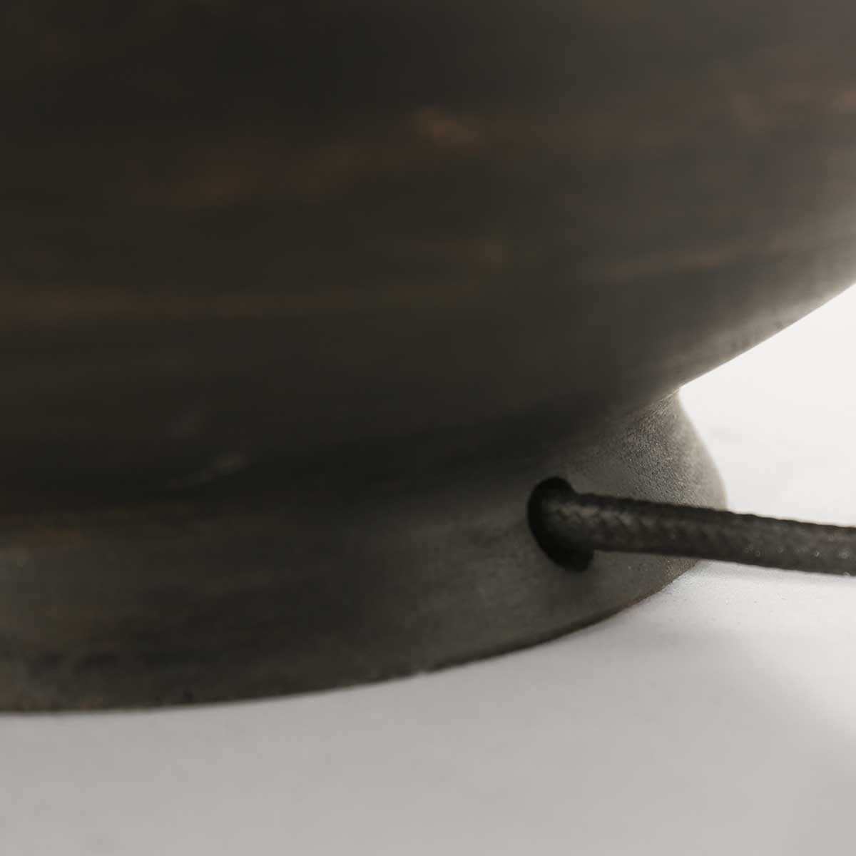 Lampe de table classique pied marron doré Steinhauer Bois noirantique – Image 10