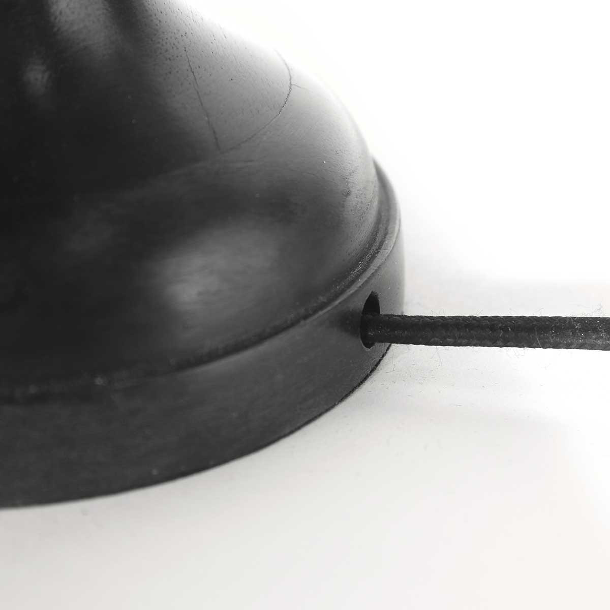 Lampe de table classique pied noir doré Steinhauer Bois noirantique – Image 9