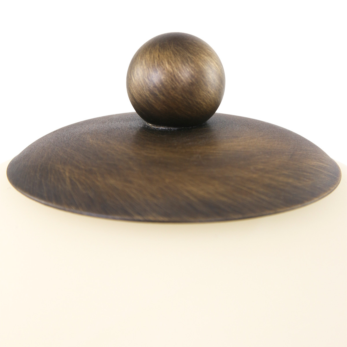 Lampe de table bronze abat-jour verre marbré torsadé Steinhauer Capri – Image 5