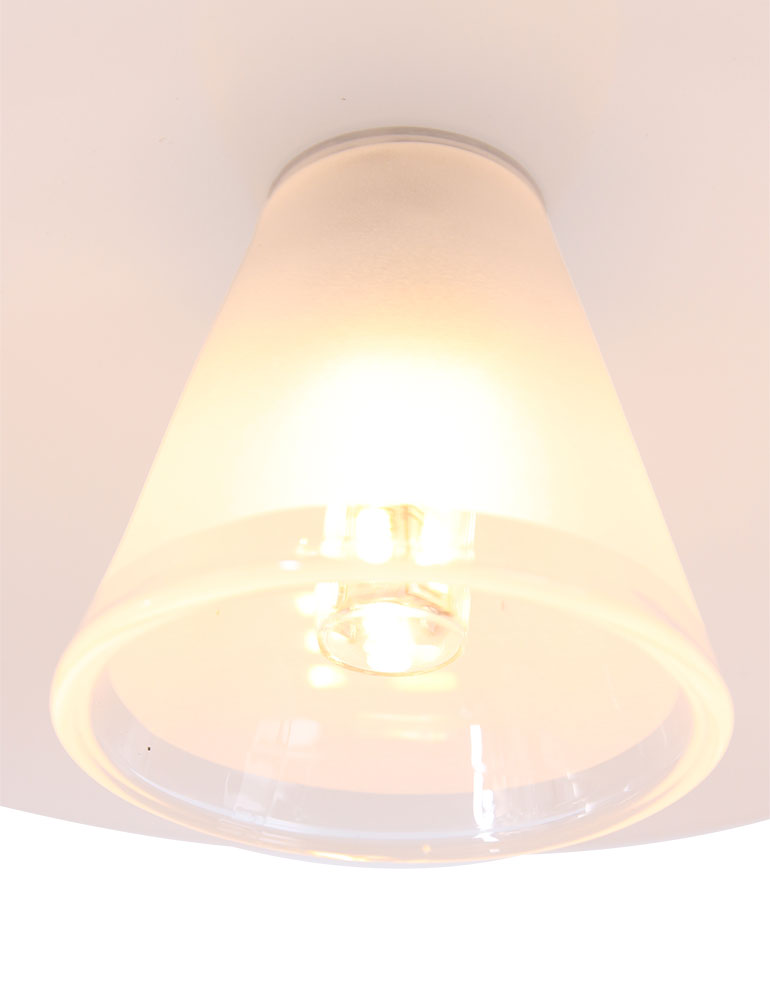 Lampe de table courbée en verre Steinhauer Tallerken acier – Image 5