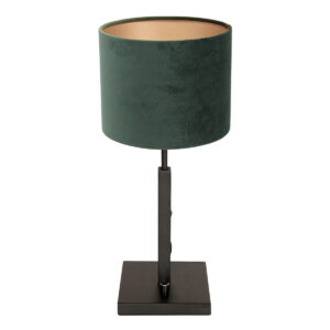 lampe-de-table-design-abat-jour-vert-steinhauer-stang-noir-8162zw