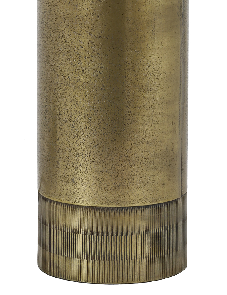 Lampe de table dorée avec abat-jour beige Light & Living Savi – Image 4