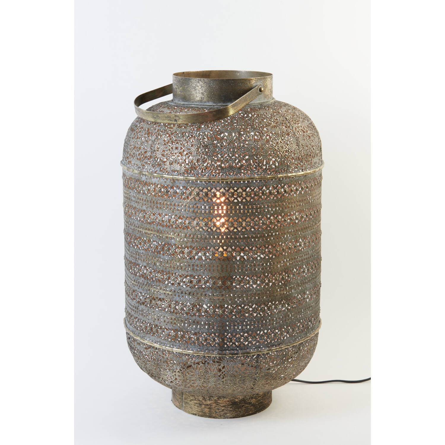 Lampe de table dorée orientale perforée Light & Living Udupi – Image 7