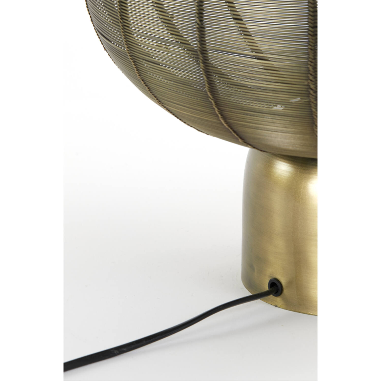 Lampe de table en laiton forme goutte Light & Living Suneko – Image 5