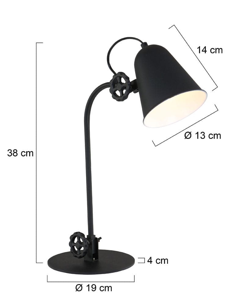 lampe de table en métal Anne Lighting Dolphin – Image 8