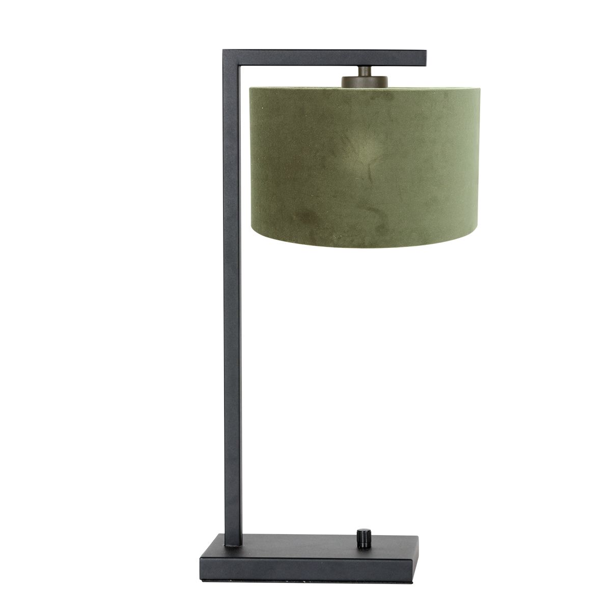 Lampe de table en métal avec abat-jour vert Steinhauer Stang noir – Image 2