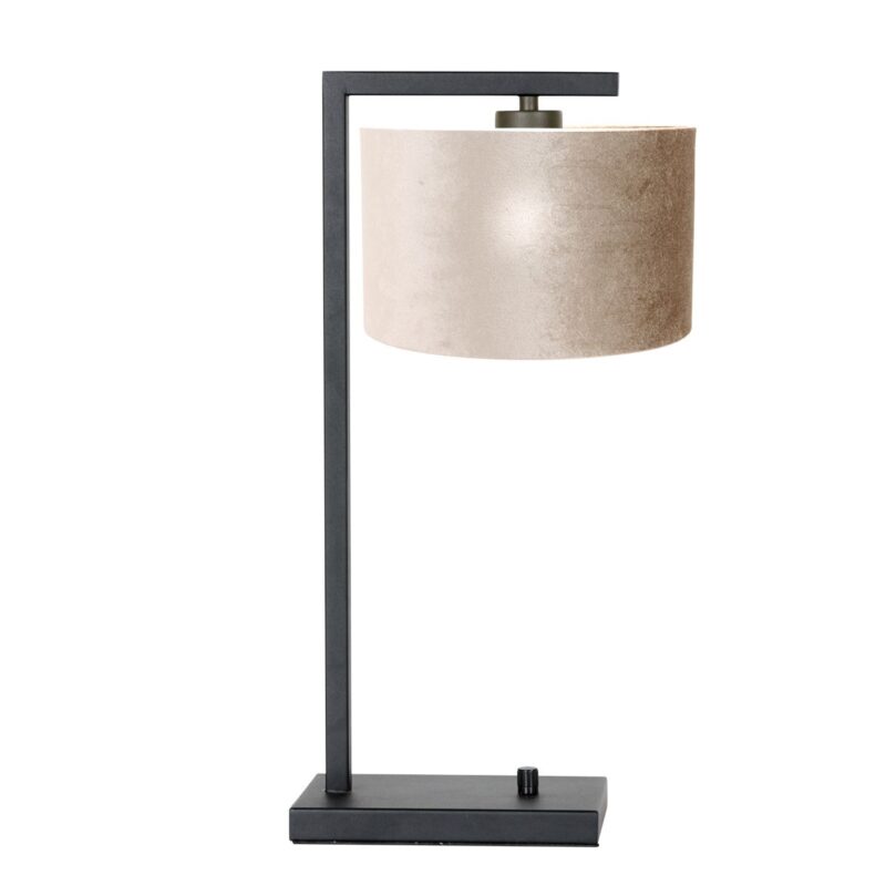 lampe-de-table-grise-culot-noir-steinhauer-stang-7122zw-2