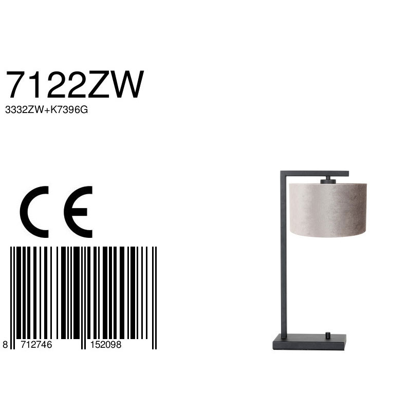 lampe-de-table-grise-culot-noir-steinhauer-stang-7122zw-7