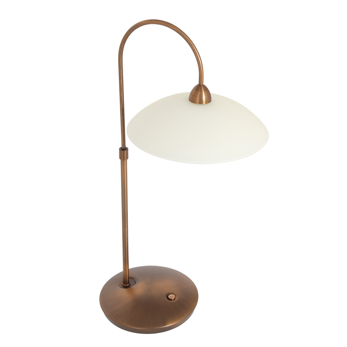 Lampe de table classique en verre et métal bronze Steinhauer Sovereign classic – Image 2