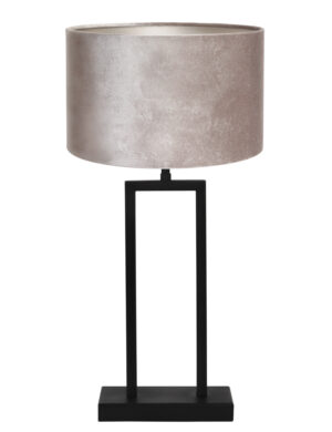 lampe-de-table-moderne-abat-jour-argente-light-et-living-shiva-noir-7088zw