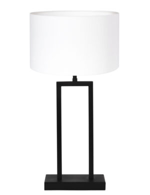 lampe-de-table-moderne-abat-jour-blanc-light-et-living-shiva-noir-7091zw