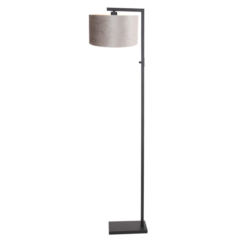 lampe-de-table-moderne-abat-jour-gris-steinhauer-stang-noir-8220zw