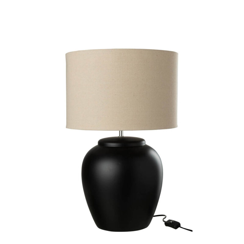 lampe-de-table-moderne-beige-et-noire-jolipa-meli-31396-2