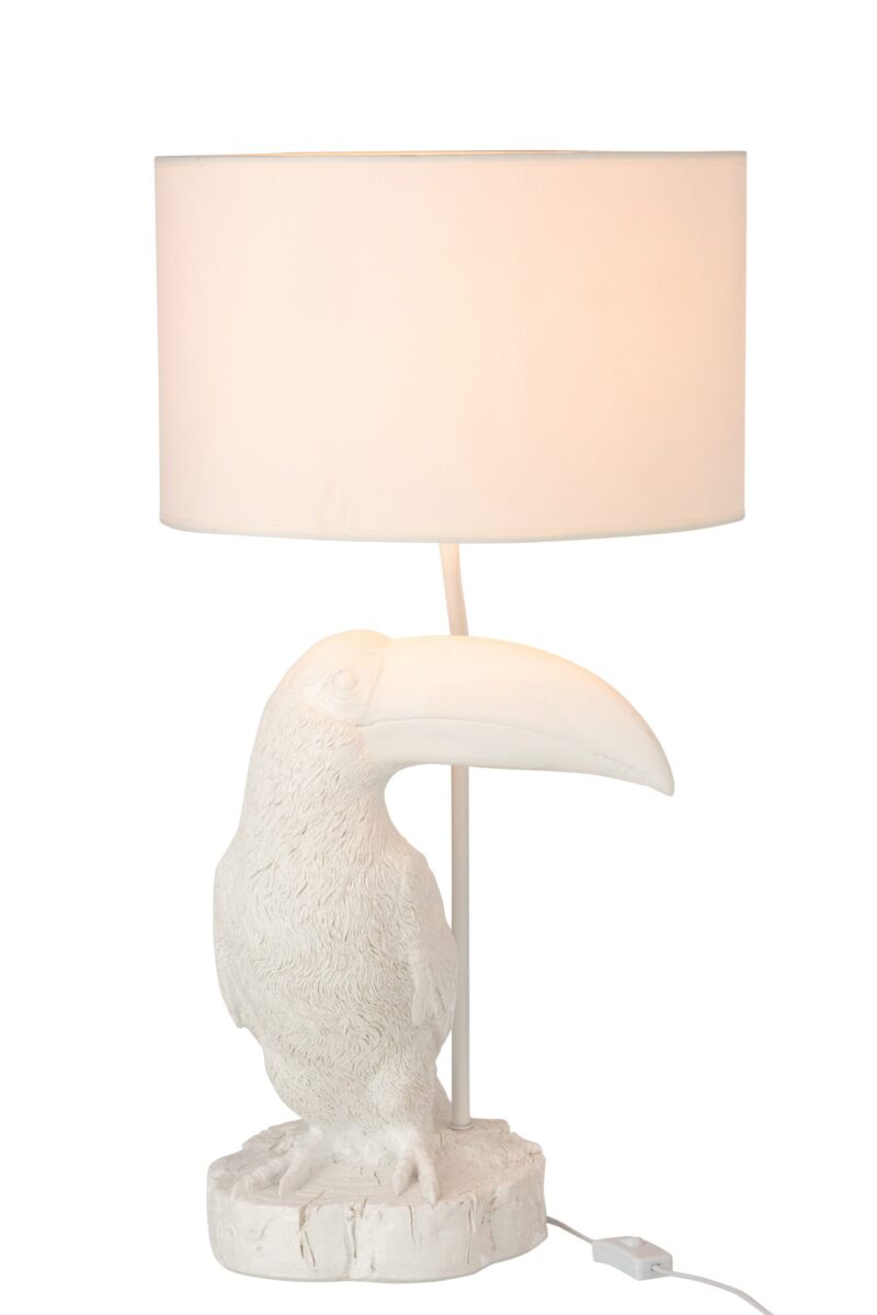 lampe-de-table-moderne-blanche-oiseau-jolipa-toucan-poly-11699-4