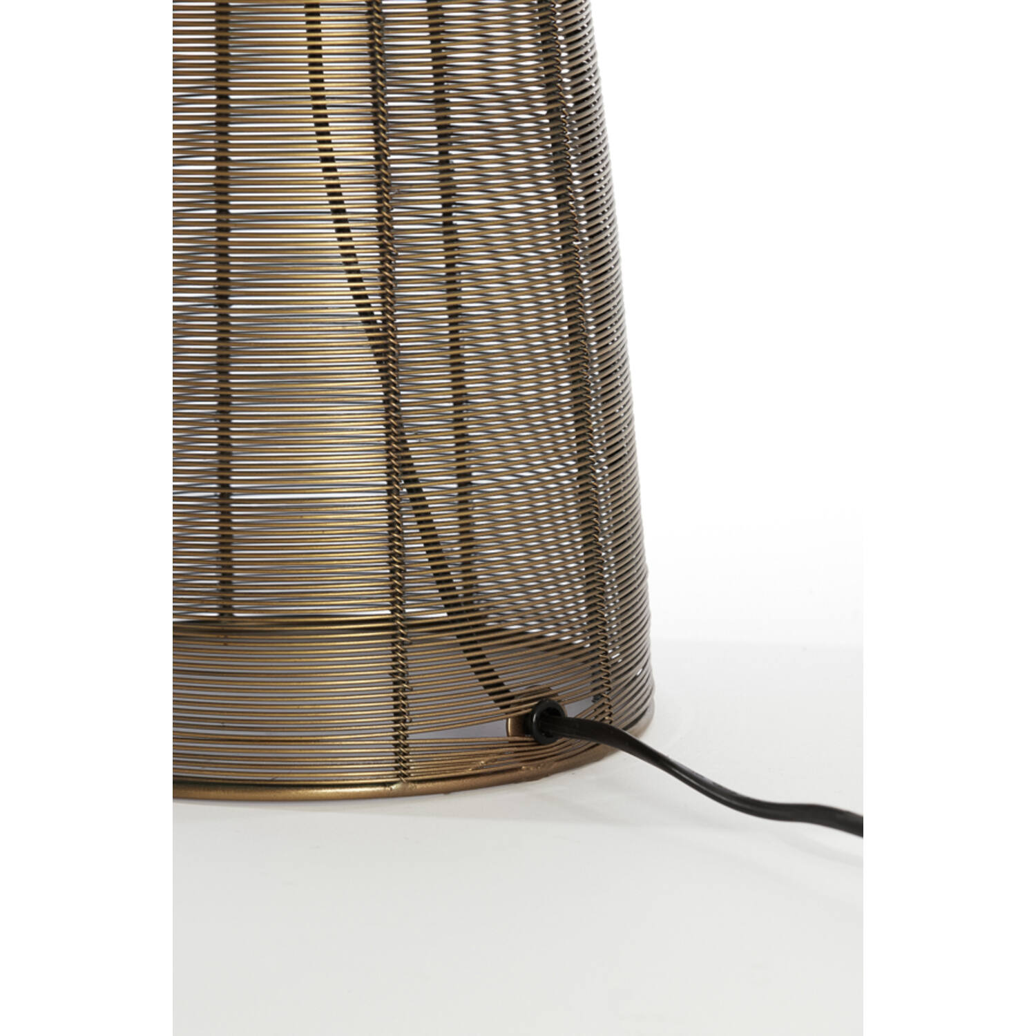 Lampe de table moderne dorée en fil métallique Light & Living Aboso – Image 4