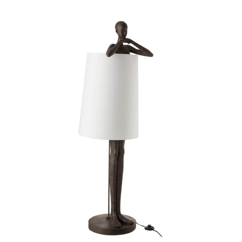 lampe-de-table-moderne-marron-en-forme-dhumain-jolipa-man-poly-11986-2