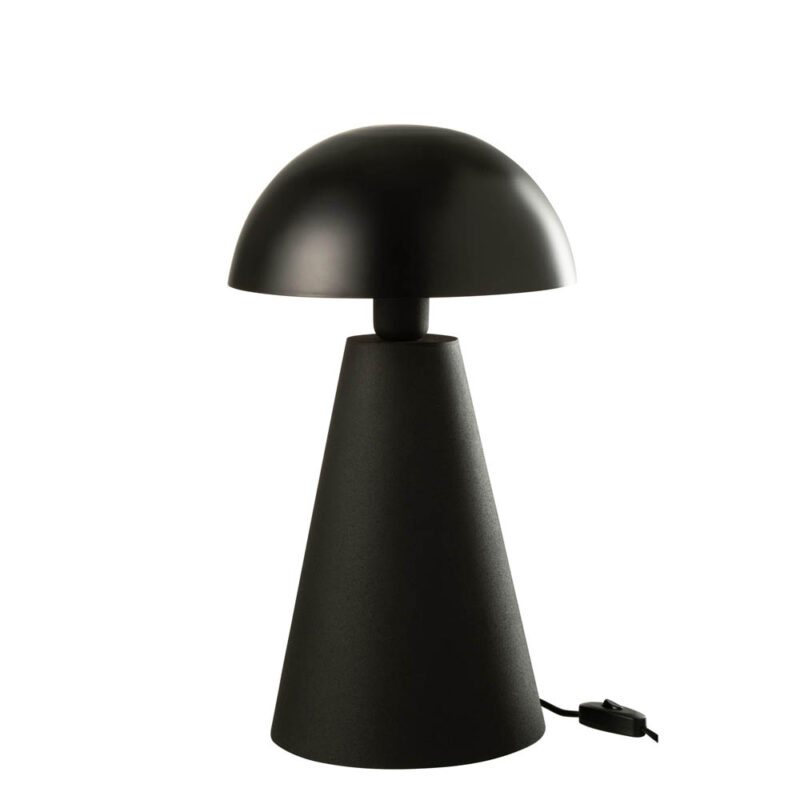 lampe-de-table-moderne-noire-a-abat-jour-spherique-jolipa-mushroom-33157-2