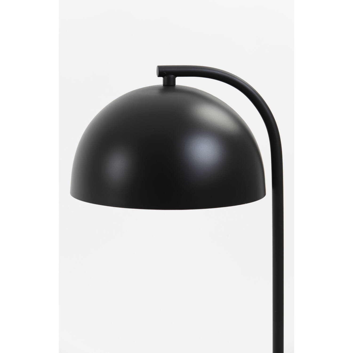 Lampe de table moderne noire avec abat-jour bombé Light & Living Mette – Image 7