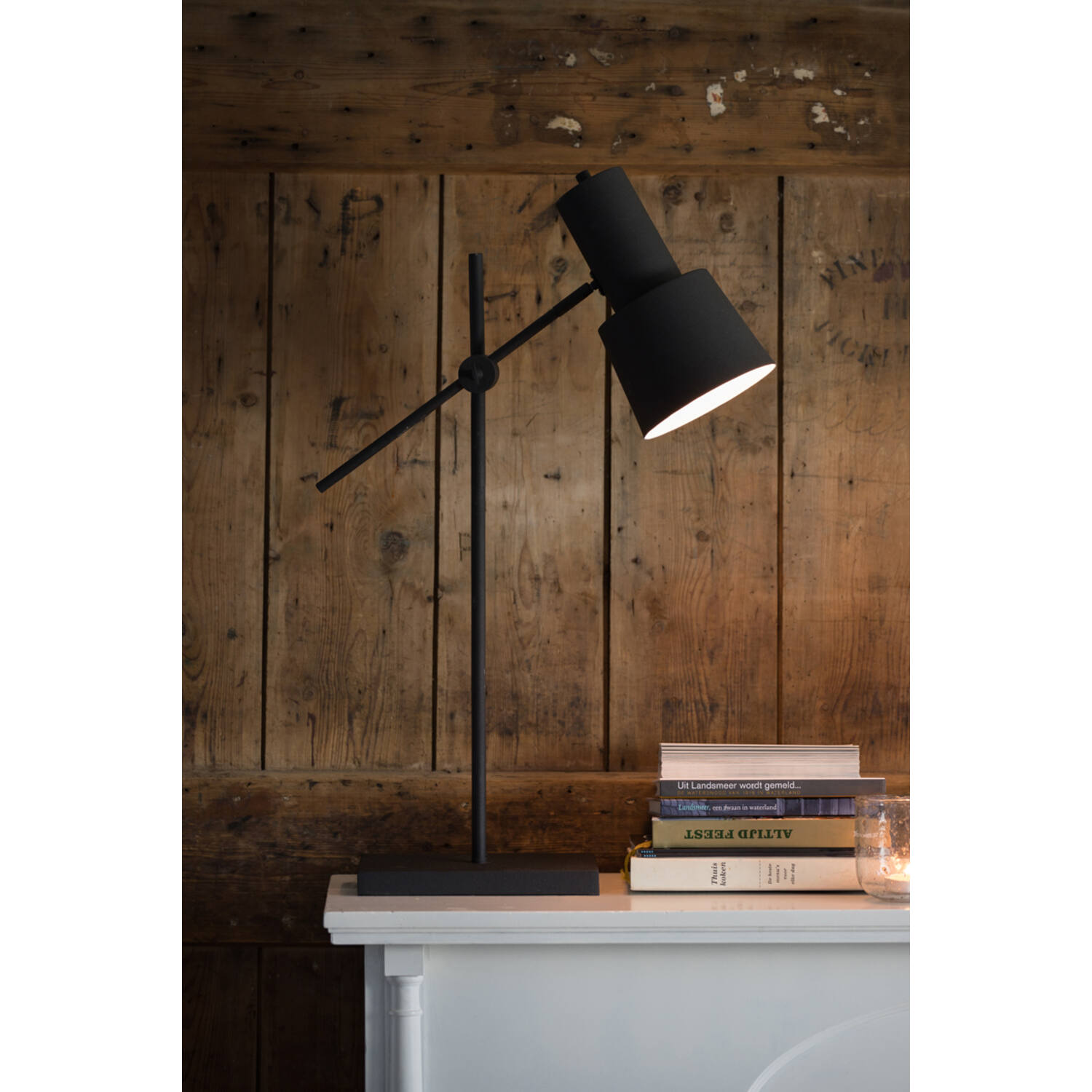 Lampe de table moderne noire avec structure articulée Light & Living Preston – Image 3