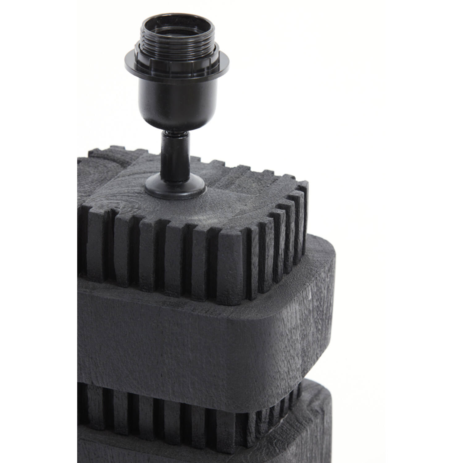 Lampe de table moderne noire carrée Light & Living Sakura – Image 3