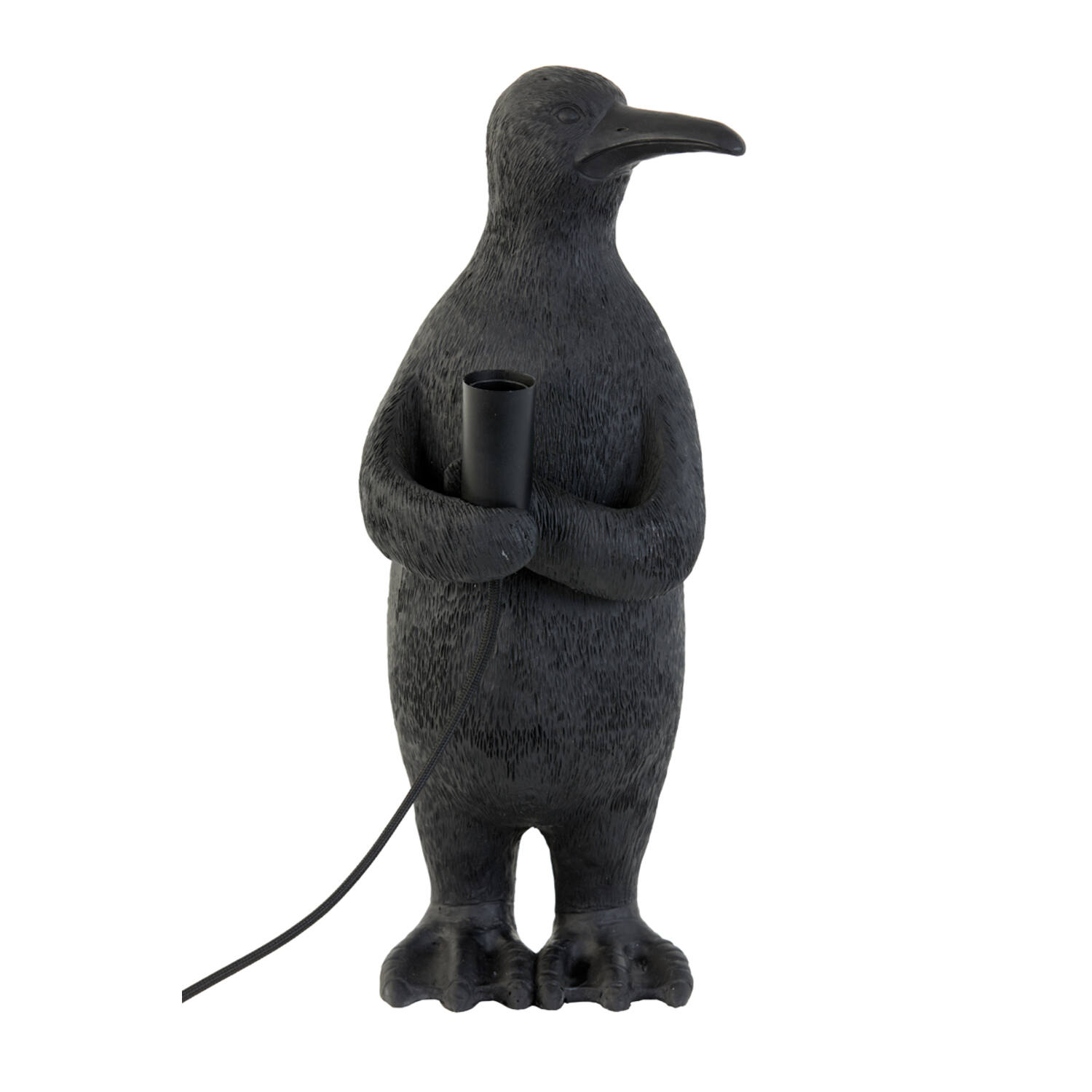 Lampe de table moderne noire en forme de pingouin Light & Living Penguin – Image 2