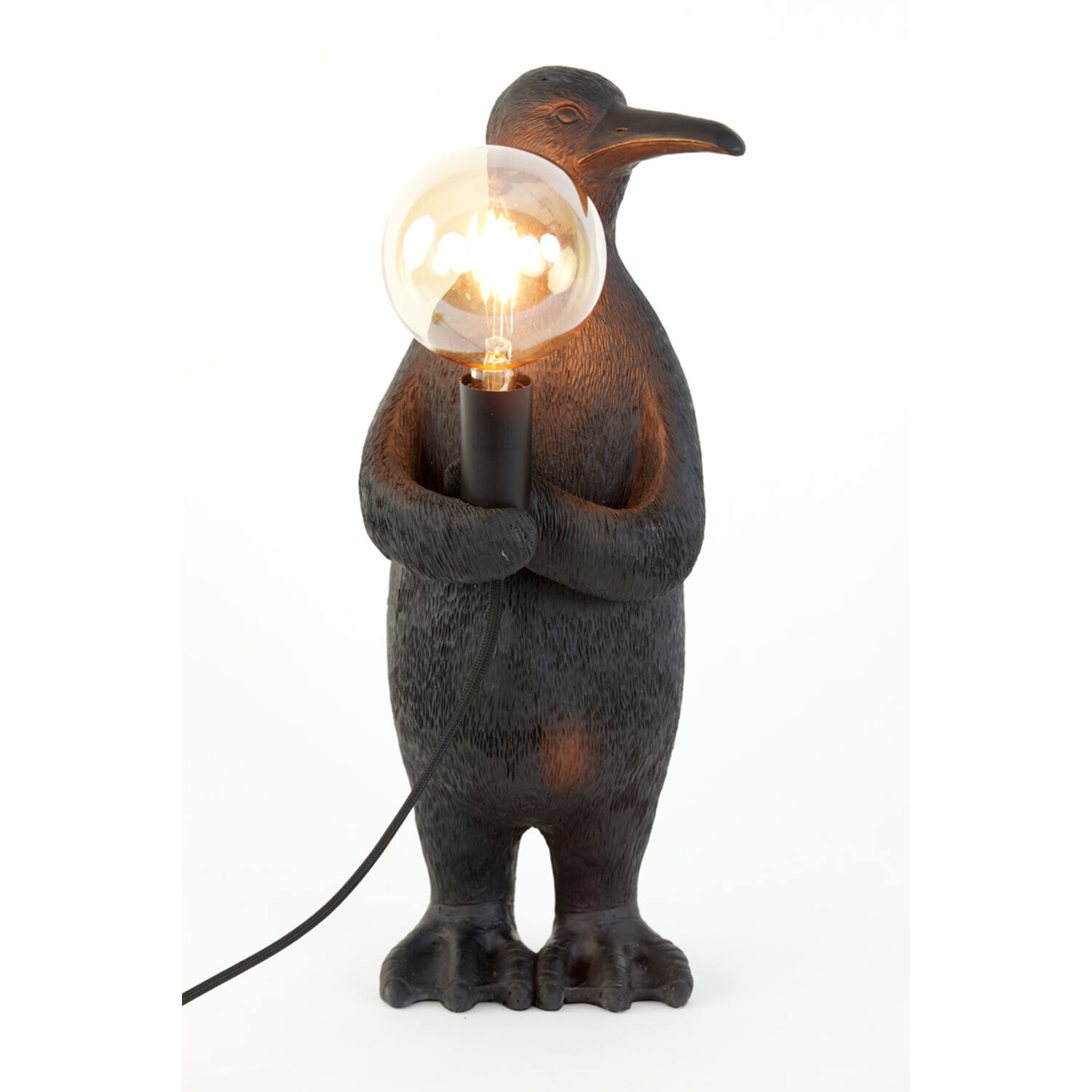 Lampe de table moderne noire en forme de pingouin Light & Living Penguin – Image 5