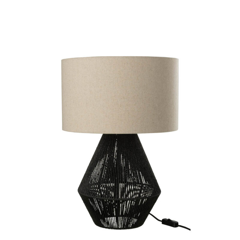 lampe-de-table-moderne-noire-et-beige-jolipa-string-31414-2