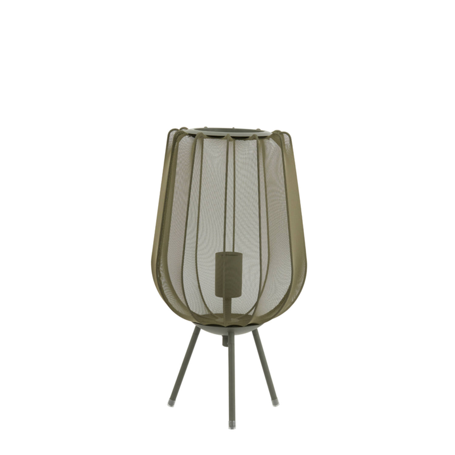 Lampe de table moderne verte en forme de panier Light & Living Plumeria – Image 2