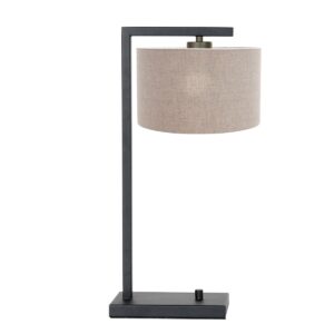 lampe-de-table-noire-abat-jour-beige-steinhauer-stang-7119zw-2