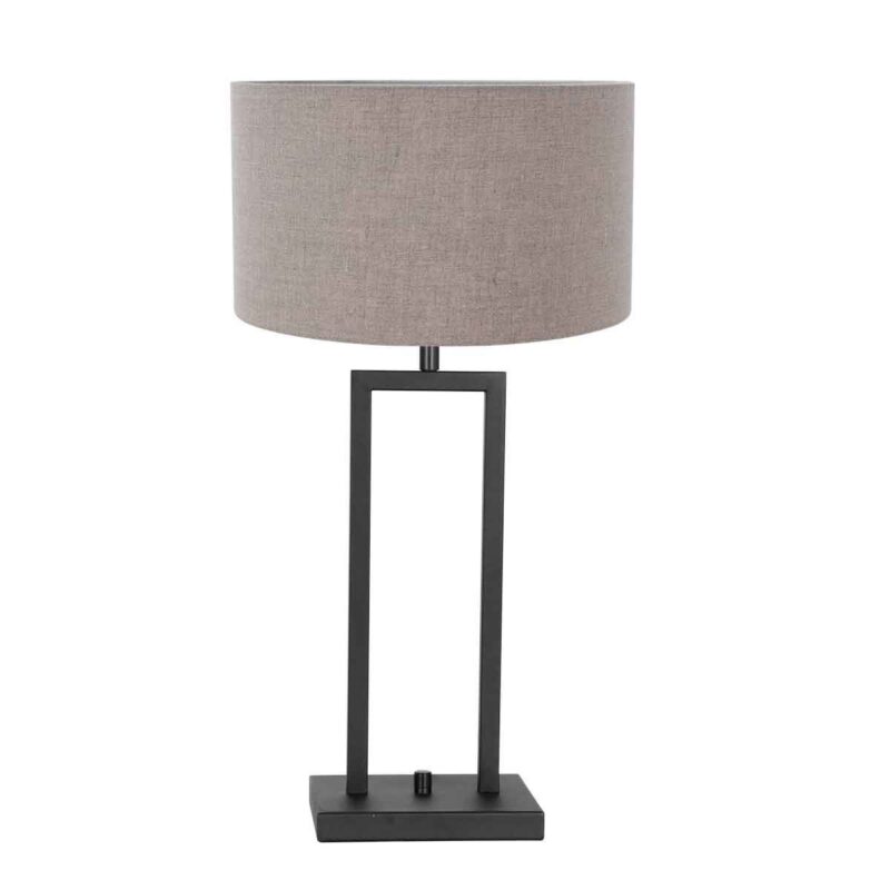 lampe-de-table-noire-abat-jour-beige-steinhauer-stang-8210zw-2