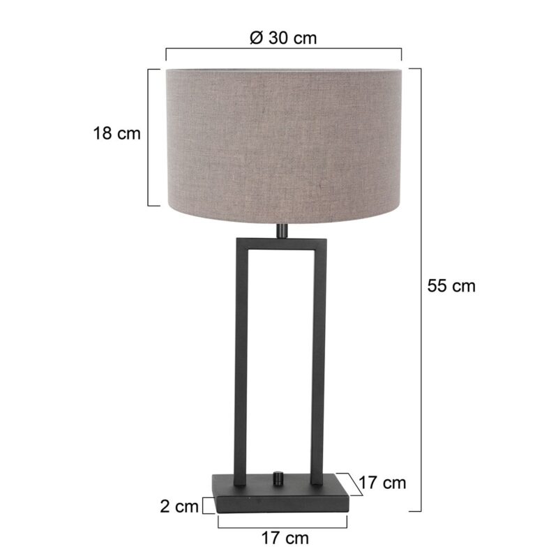lampe-de-table-noire-abat-jour-beige-steinhauer-stang-8210zw-6