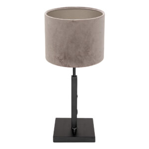 lampe-de-table-noire-abat-jour-gris-steinhauer-stang-8163zw-2