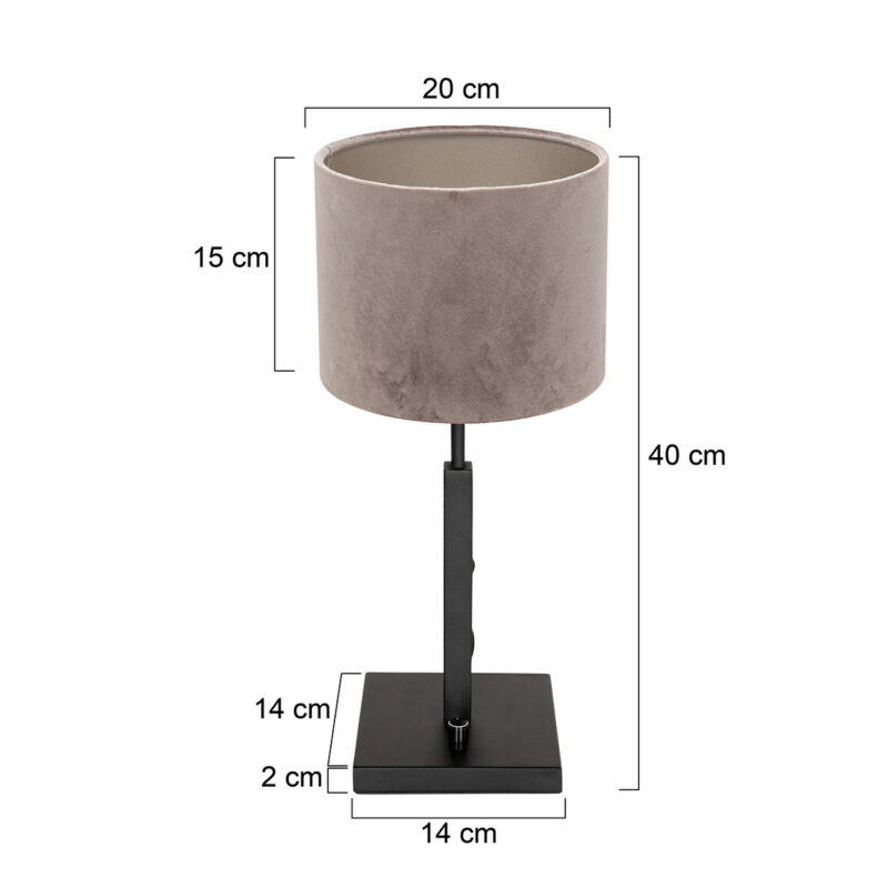 lampe-de-table-noire-abat-jour-gris-steinhauer-stang-8163zw-6