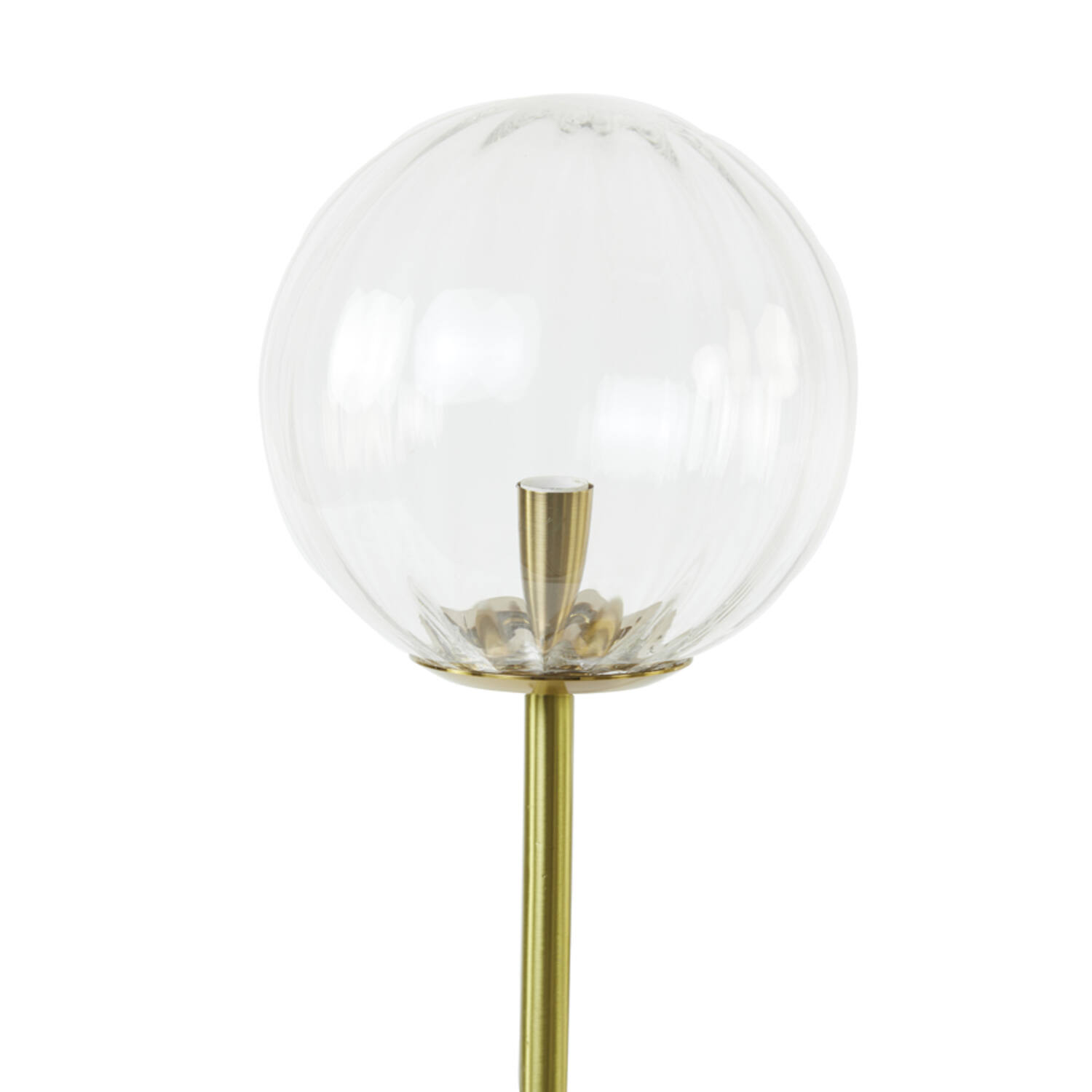 Lampe de table noire avec globe en verre clair Light & Living Magdala – Image 5