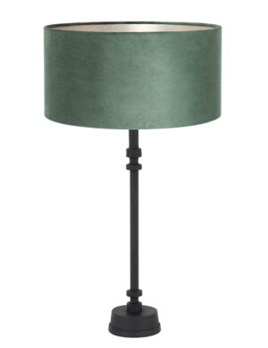 lampe-de-table-noire-en-velours-vert-light-and-living-howell-noir-8275zw