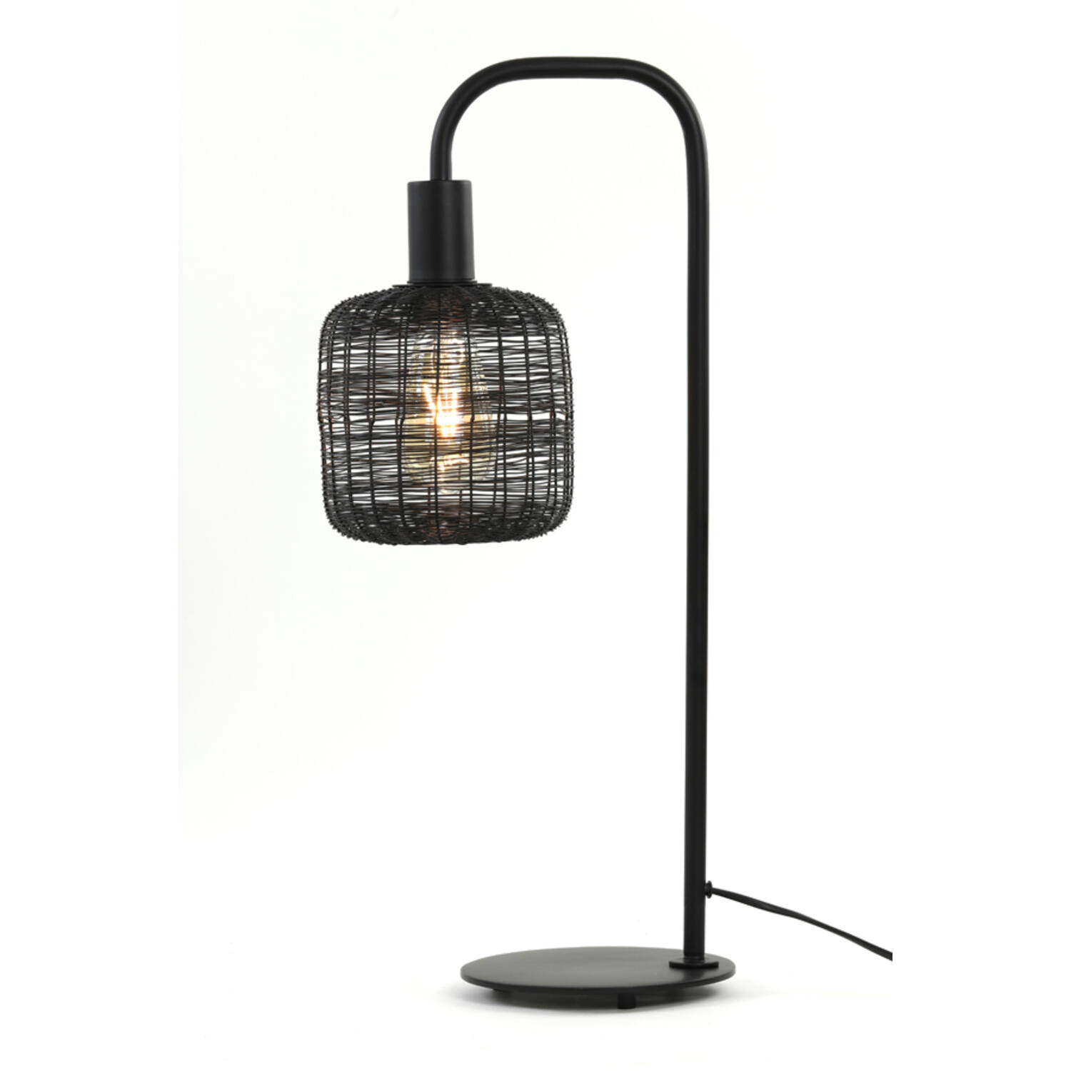 Lampe de table noire moderne Light & Living Lekang – Image 7