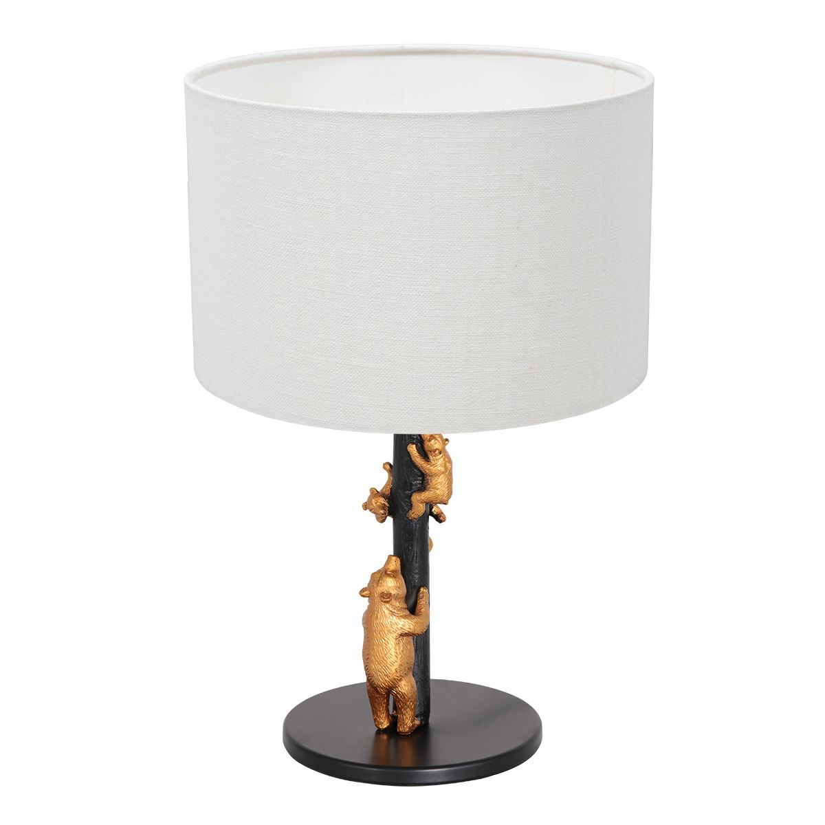 Lampe de table noire tendance en métal Anne Light & Home Animaux – Image 2